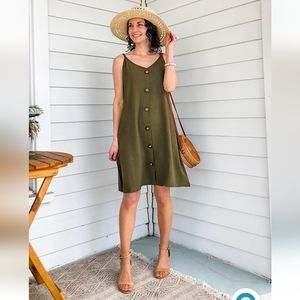 Womens XL army green sundress